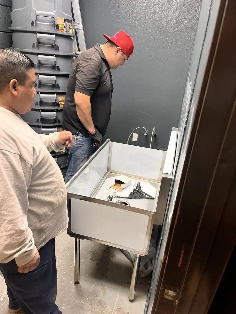 Commercial plumbing and sink installation in Columbia Falls
